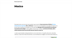 Desktop Screenshot of buscarpersonas.com.mx